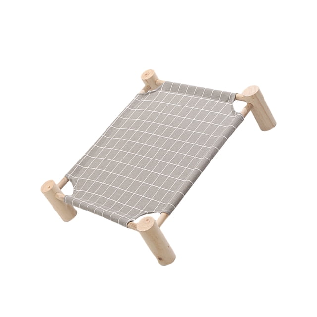 Greeniant Cama desmontable y lavable para mascotas - Cama para perros de tela de cómoda y fácil de limpiar Suministros para perros Cuadrado inferior gris S
