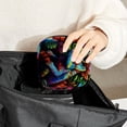 thumbnail image 6 of Chameleon Sanitary Napkin Bags Storage Bag Hiking Pouch Small Canvas Zipper Pouch, 4.7x6.6x6.6 in, Period Purse for Feminine Hygiene Products, 6 of 6