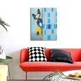 thumbnail image 4 of Sikiie French Bulldog Dog in a Bathtub Print Canvas Decorative Hanging Painting, Anti-shrinkage Hanging Frame, Suitable for Home, Office Wall Decorations, 4 of 6