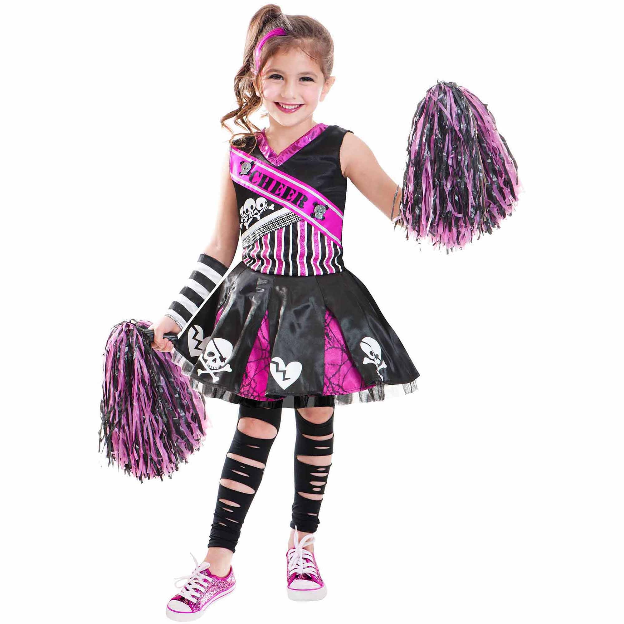 Goth Cheerleader Child Halloween Costume - Walmart.com