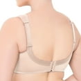 thumbnail image 3 of Wireless Plus Size Bra Wide Strap Unlined Minimizer Full Coverage 36 38 40 42 44 46 48 50 52 / C D E F G H I ( 52J, Nude), 3 of 3