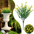 thumbnail image 2 of Outdoor Artificial Boxwood Stems Faux Plants Shrubs, Fake Uv Resistant Greenery Foliage Spring for Farmhouse, Home, Garden, Office, Patio, Wedding Decor Yellow2, 2 of 9