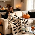 thumbnail image 6 of Halloween Blanket 39.4x27.6in Flannel Throw Halloween Patterned for Sofa Travel by OVFUIZ, 6 of 6