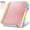 Rose gold, variant on Hardcover Spiral Notebook journal with Removable Dividers Tabs, 300 Pages Leather 5 Subject Notebook College Ruled, 100GMS Notebooks for Work School Note taking,Lined Journal for Women,A5 Rose gold