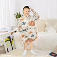 thumbnail image 6 of FORMRS Wearable Blanket Hoodie with Sleeves for Kids Cozy Flannel Sweatshirt, Fall Books, 6 of 7