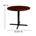 thumbnail image 5 of Flash Furniture Chapman 36" Round Multi-Purpose Conference Table in Mahogany, 5 of 12
