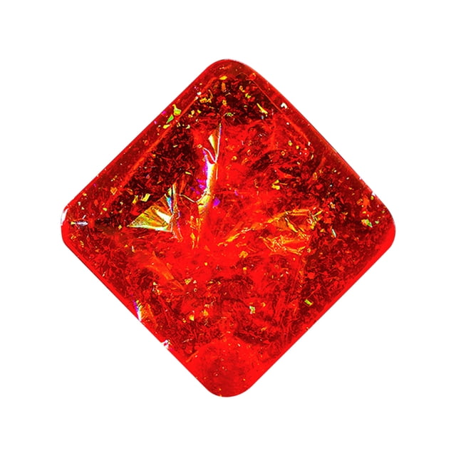 Red Supernova Spin Sensory Toy Resin Crafted Pocket Sized Decompression Device For Stress And Anxiety Relief