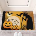 thumbnail image 2 of Horror Pumpkin Ghost Welcome Doormat,Durable Absorbent Happy Halloween Indoor Outdoor 17x30 Inch Floor Mat for Bedroom Living Room, 2 of 6