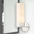 thumbnail image 3 of Innovations Lighting  Claverack - 1 Light 14" Wall-Mounted Sconce Polished Nickel/Matte White, 3 of 3