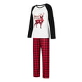thumbnail image 4 of Meihuid Christmas Pajamas Matching Family Pj Set Long Sleeve Tops and Plaid Pants for Sleepwear Soft Loungewear Pjs, 4 of 10