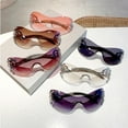 thumbnail image 4 of Klassnun-gafas de sol sin montura Y2k para mujer, lentes con degradado, elegantes, para exteriores, diseño de marca de lujo, montura de Metal, 4 of 5