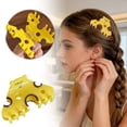 thumbnail image 2 of Pasadores para el pelo con forma de queso, de ABS, con temática gastronómica y antideslizantes, para niñas y adolescentes, para coletas, moños y peinados de fiesta, 2 of 8