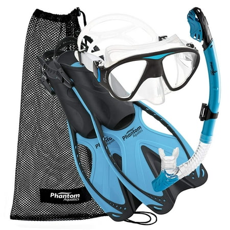 Phantom Aquatics Speed Sport Mask Fin Snorkel Set, (Best Snorkel Equipment Reviews)