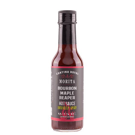 Morita Bourbon Maple Reaper by Cantina Royal Subtle Heat With Flavors of Smokiness Maple & Bourbon Made With All Natural Ingredients 5 fl oz Bottle (1-Pack)