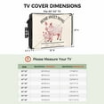 thumbnail image 3 of Outdoor TV Cover 60 to 65 Inches, Farmhouse Retro Home Sweet Home Watercolor Pig Waterproof and Weatherproof TV Cover with Remote Control Pocket, Flat Screen TV Cover Protector for Outside TV, 3 of 6