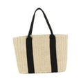 thumbnail image 3 of Bolsa de mano tejida a mano Yinane para playa de verano actividades al aire libre, 3 of 8