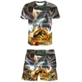 thumbnail image 1 of Moda niños niñas verano Jurassic World Dominion conjuntos de ropa niños camisetas pantalones cortos ropa trajes niños 1-14 Y Outfits12T Gao Jinjia LED, 1 of 2
