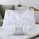 thumbnail image 2 of Bragas de encaje Mujer Sexy Hollow Seamless Briefs Cintura media Levantamiento de cadera Ropa interior transpirable, Blanco, XL Methold AP001201-02B, 2 of 7