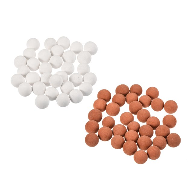 Uxcell 9-10mm 0.88 Lbs Bolas de Arcilla Rojo Blanco para Jardinería en Macetas para Cultivo Hidropónico