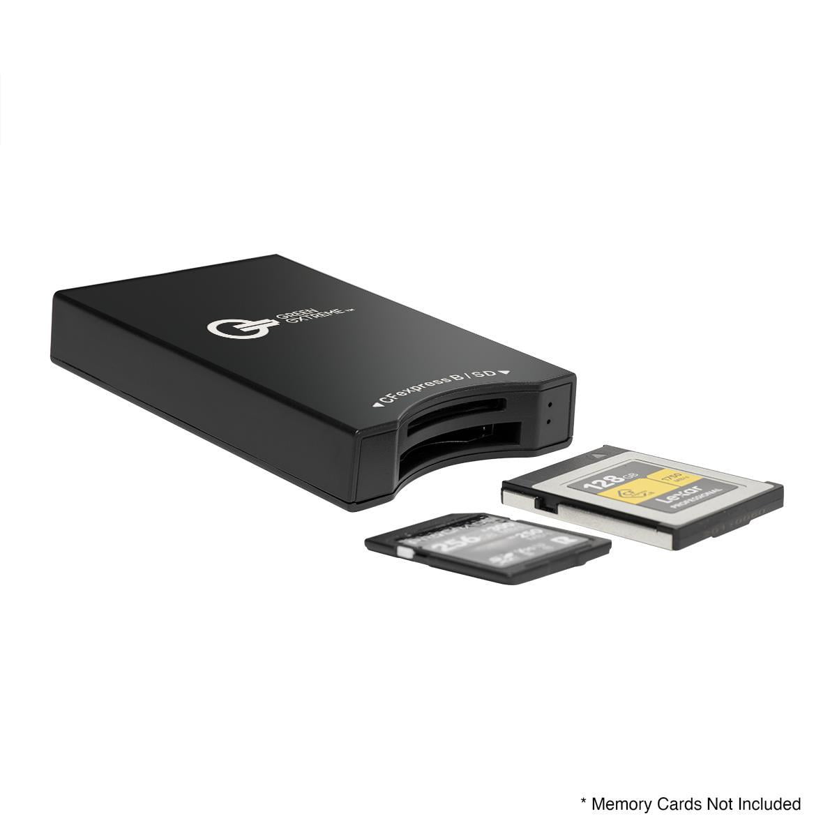 SanDisk Extreme PRO 512GB CFexpress Type-B Memory Card, 1700MB/s Read, 1400MB/s Write Green Extreme USB-C 3.2 Gen 2 CFexpress Type-B and SD UHS-II Memory Card Reader