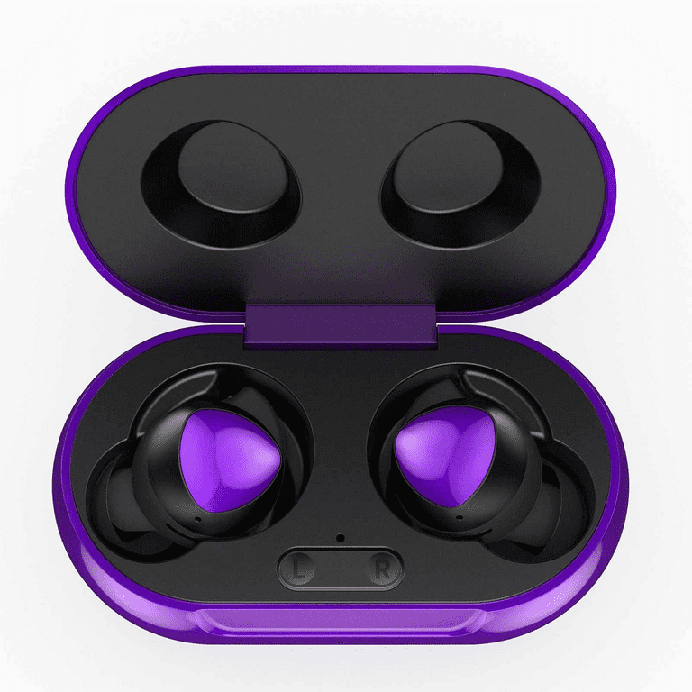 UrbanX Street Buds Plus True Bluetooth Wireless Earbuds For OnePlus 5 With  Active Noise Cancelling (Charging Case Included) Purple