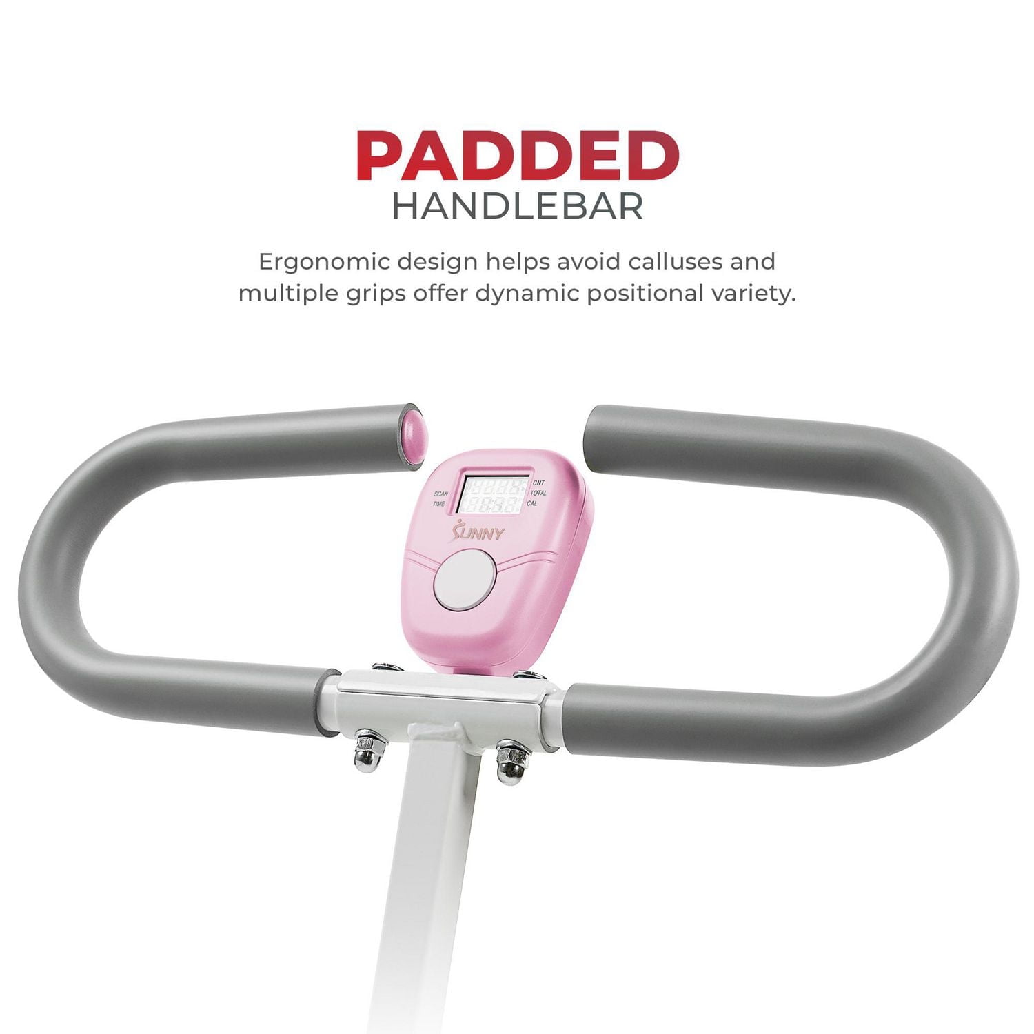 Sunny Health & Fitness Upright Row-N-Ride™ Exerciser en rose – P2100