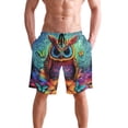 thumbnail image 4 of ALAZA Men's Swim Trunks Owl Mandala Flower Beach Shorts with Pockets S, 4 of 6