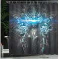 thumbnail image 4 of Ambesonne Fantasy Shower Curtain, Cartoon Gothic, 69"Wx75"L, Grey, 4 of 5
