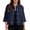 Navy, variant on Solid Color And Double Mid Length Short Sleeved Cardigan Maternity Cardigan Sweaters for Women