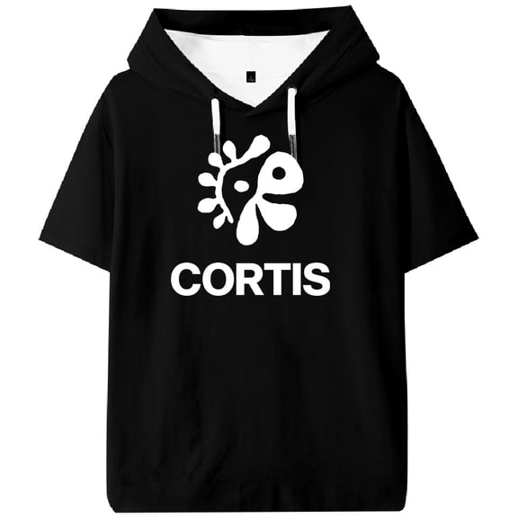 CORTIS Logo Hooded T-shirt Short Sleeve Tee Women Men Outdoor Streetwear Tops