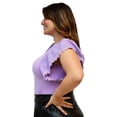 thumbnail image 2 of Blusa con manga ancha Roman Fashion Talla extra 3811 lila 42, 2 of 7