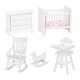 thumbnail image 5 of Casa de muñecas de juguete, casa de muñecas en miniatura 1:12, casa de muñecas de madera, cama para niños, modelo de casa de muñecas de alta capacidad, 5 of 8