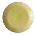 thumbnail image 3 of Plato redondo de cerámica con relieve, color amarillo, ideal para el hogar., 3 of 9