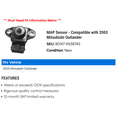 thumbnail image 2 of MAP Sensor - Compatible with 2003 Mitsubishi Outlander, 2 of 2