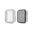 thumbnail image 1 of Étui Compatible avec Apple i Watch Series 1/2/3/4/15 avec Protecteur d'Écran en Verre Trempé Intégré - Étui Rigide Tout Autour pour PC, Couverture de Protection Globale (Argent) 42mm, 1 of 6