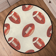 thumbnail image 6 of CURLYOOT Round Rug 3ft Football Area Rug, Washable Circle Mat Non Slip Floor Carpet Mat, Soft Indoor Rugs for Entryway Living Room Dining Room Bedroom, 6 of 7