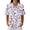Blue, variant on Womens Plus Size Casual Henley Waffle Knit Button-Up Top Short Sleeve Polo Shirt