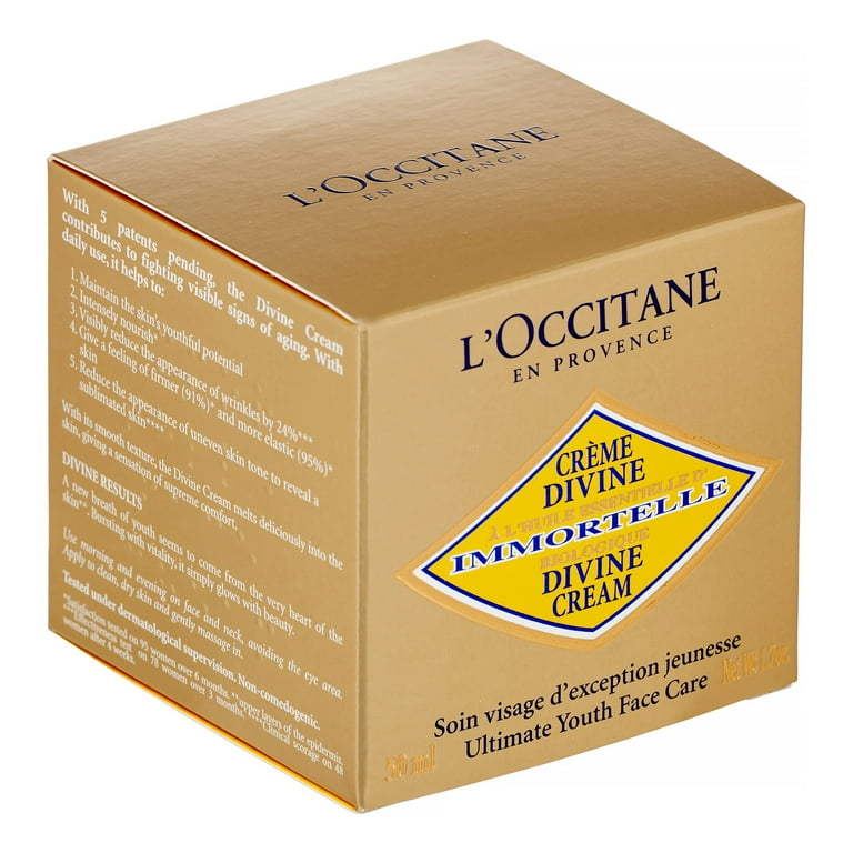Immortelle Divine Face Cream by LOccitane for Unisex - 1.7 oz Face