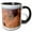 Black/White, variant on 3drose, Arizona, Spider Rock in Canyon De Chelly National Monument, 11oz Two-tone Green Mug