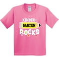 thumbnail image 3 of Inktastic Kindergarten Rocks with Pencil and Stars Youth T-Shirt, 3 of 5