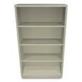 thumbnail image 2 of HON® Metal Bookcase, Four-Shelf, 34.5w x 12.63d x 59h, Putty HS60ABC.L, 2 of 4