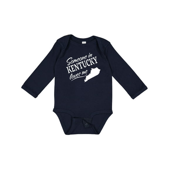 Inktastic Someone in Kentucky Loves Me Boys or Girls Long Sleeve Baby Bodysuit