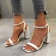 thumbnail image 1 of Zapatos de mujer Moda Color sólido Minimalista Sexy Temperamento Tacón grueso Sandalias de tacón alto Wmkox8yii  hfjk3801, 1 of 9