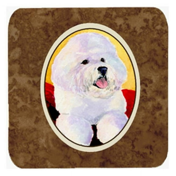 Bichon Frise Foam Coasters, Set - 4