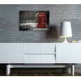 thumbnail image 2 of wall26 - Black and White Photograph with Pop of Color on a Red Telephone Booth in London - Canvas Art Home Art - 24x36 inches, 2 of 4