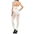 thumbnail image 6 of Lovskoo 2024 Women's Mesh Bodystocking Fishnet Sleepwear High Elasticity Hollow Out Bodysuits One Piece Jumpsuit Nightwear See-Through Gift for Valentine's Day White, 6 of 8