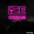 thumbnail image 4 of Craftnamesign Ice Cream Neon Sign, Ice Cream Shop Decor, Shop LED Signage, 4 of 4