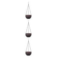 thumbnail image 4 of ZheElen 2 Pièces Élégant et Pratique Suspendu Pots de Fleurs pour Intérieur et Extérieur Café 3Set, 4 of 6