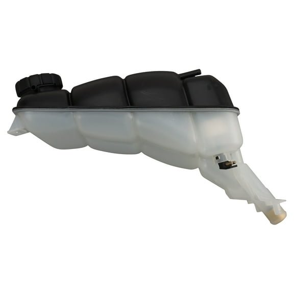 TRQ Front Radiator Coolant Reservoir Expansion Tank Overflow Bottle Compatible with 1996-2003 Mercedes-Benz E320 1997 E420 1998-2002 E430 1999-2002 E55 AMG