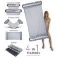 thumbnail image 4 of POZA Inflatable Silver Full House Bundle - Premium Luxurious Sparkle Confetti 36" Pool Float Tube, 16" Beach Balls, 74" Pool Noodles, 48" Pool Chair, and 56" Water Hammock - 7 Pieces Pack, 4 of 7